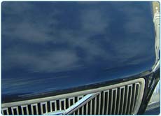 After bonnet scratch repair